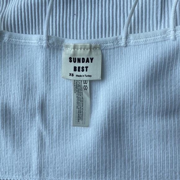 Sunday Best - Aritzia, ribbed cropped tank top - Picture 3 of 3